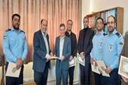 تجلیل از رییس ورابطین واحد حراست دامپزشکی استان به مناسبت هفته سربازان گمنام امام زمان  