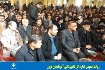 راهپیمایی 22 بهمن با حضور مدیر کل و بسیجیان دامپزشکی