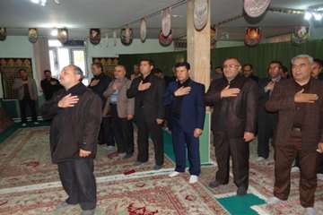 برگزاری مراسمات مذهبی در اداره کل دامپزشکی استان آذربایجان غربی ایام محرم 93