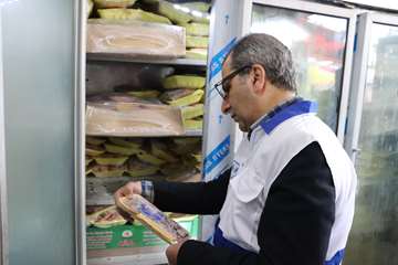 گزارش تصویری بازدید معاون سلامت دامپزشکی استان از مراکز عرضه فرآورده های خام دامی در طرح تشدید نظارت