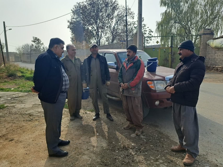بازدید و نظارت حین عملیات واکسیناسیون برعلیه بیماری تب برفکی در بوکان 